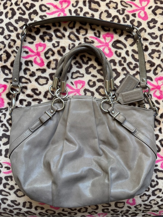 Coach Handbags - Coach grey shoulder bag